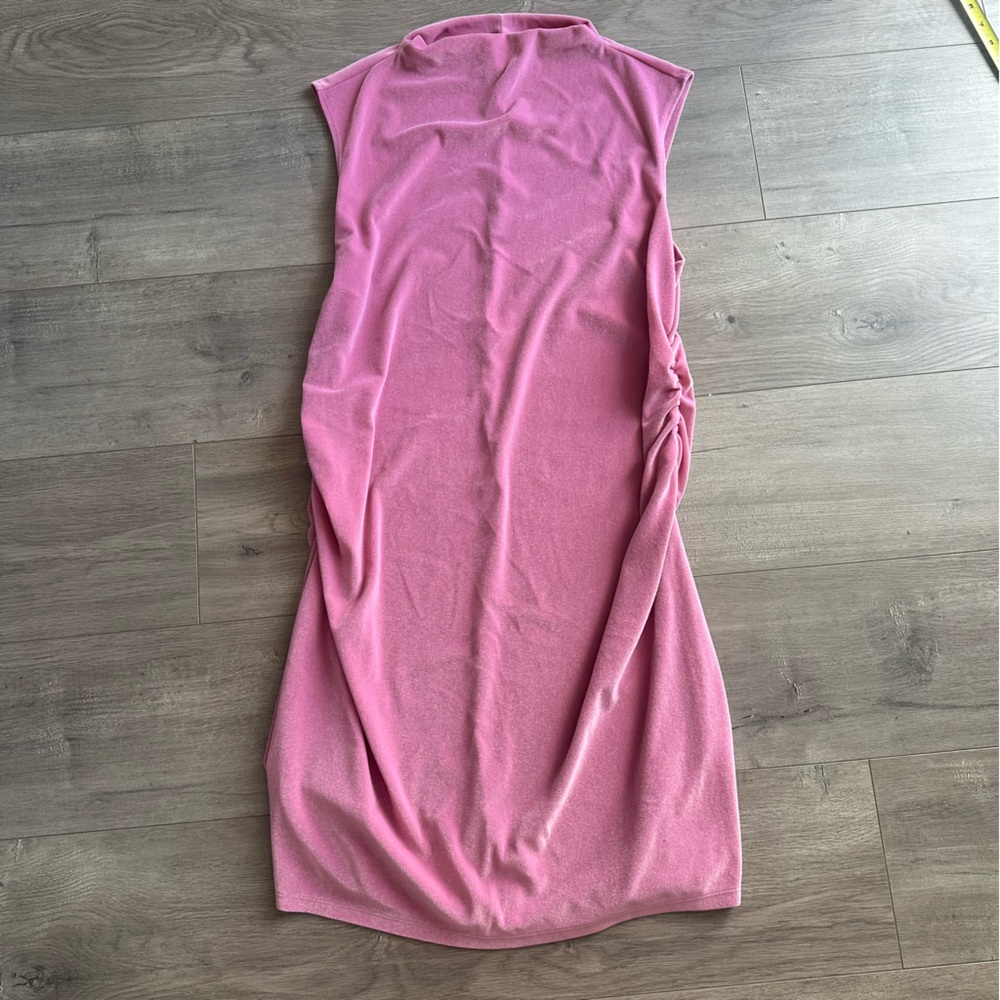 EUC a new day side rouged light pink dress - size XXL